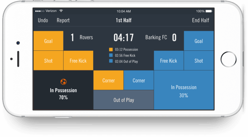 Hudl iPhone soccer stat tracking app